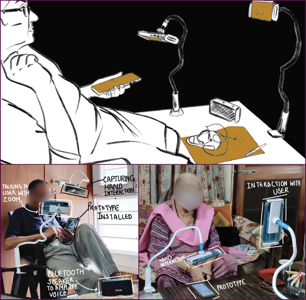 User study setup for mobile banking evaluation